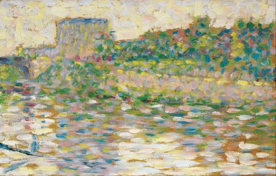 La Senna a Courbevoie da Georges Seurat